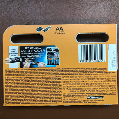 12X Duracell AA plus Power Extra Life Alkaline Batteries LR6 MN1500 Long Exp UK